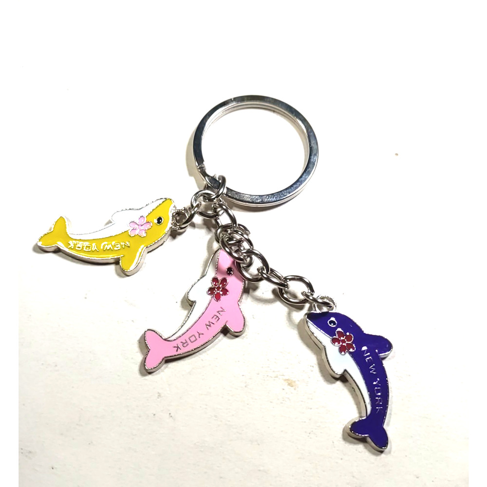 New York Dolphins Keychain Enamel Metal
